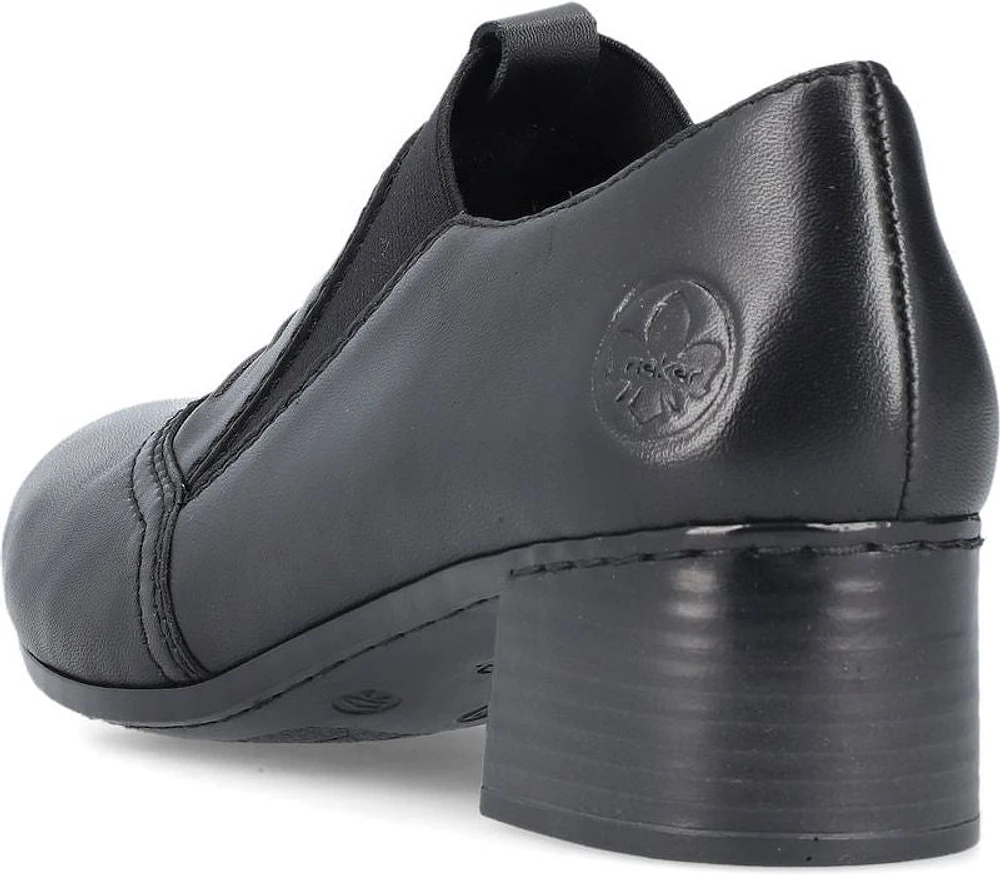 Black Slip On W Heel