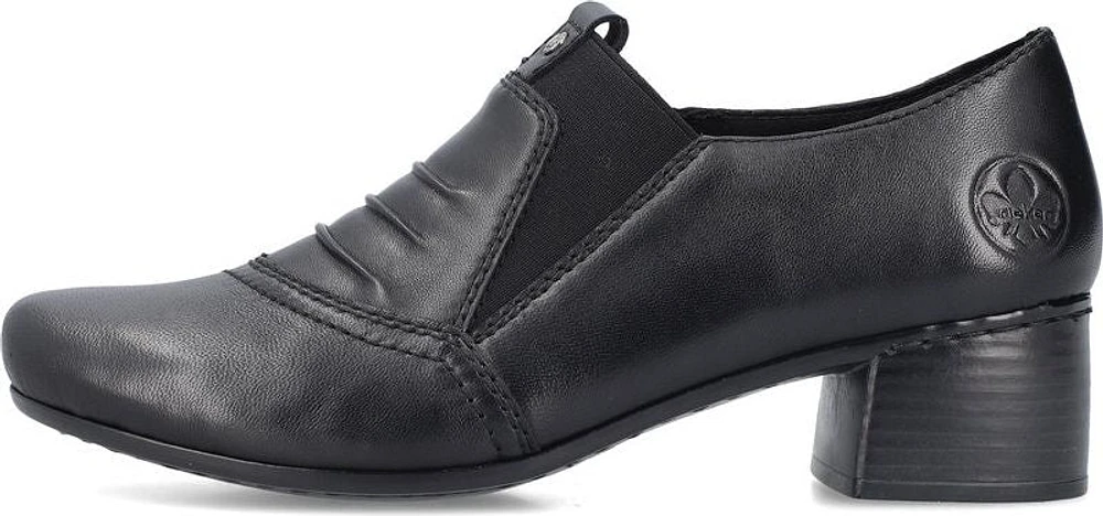 Black Slip On W Heel