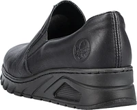 Black Slip On Wedge Heel