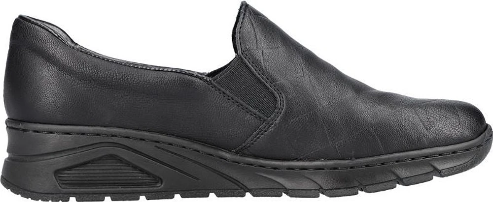 Black Slip On Wedge Heel