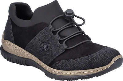 Black Toggle Lace Up