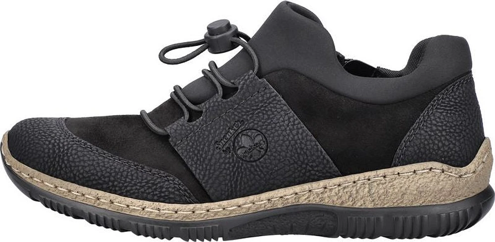 Black Toggle Lace Up