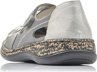 Grey Criss Cross Velcro Shoe