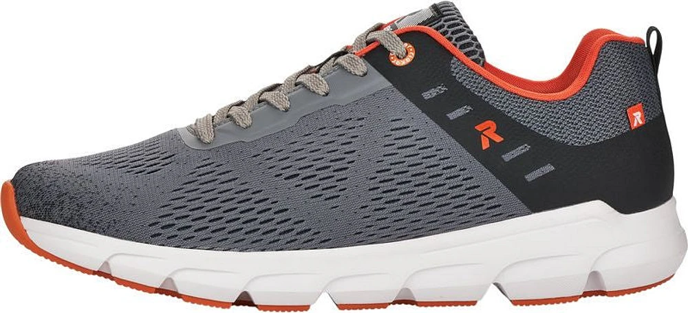 Grey/Orange Mesh Lace Up