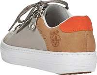 Grey/Tan/Orange Lace Up