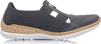 Navy Center Zip Shoe