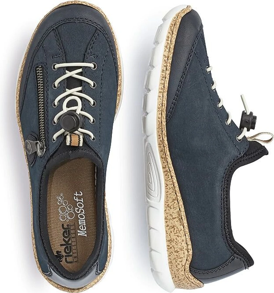 Navy Lace Up