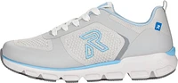 Off White/Light Blue Accent Lace Up
