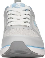Off White/Light Blue Accent Lace Up