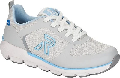 Off White/Light Blue Accent Lace Up