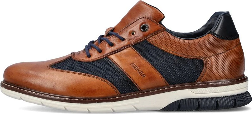 Peanut/Navy Lace Up