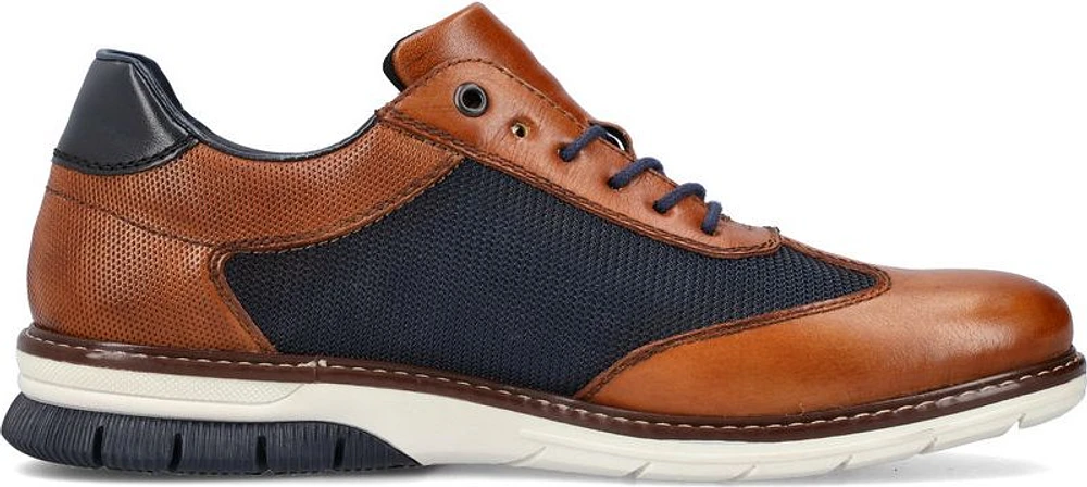 Peanut/Navy Lace Up