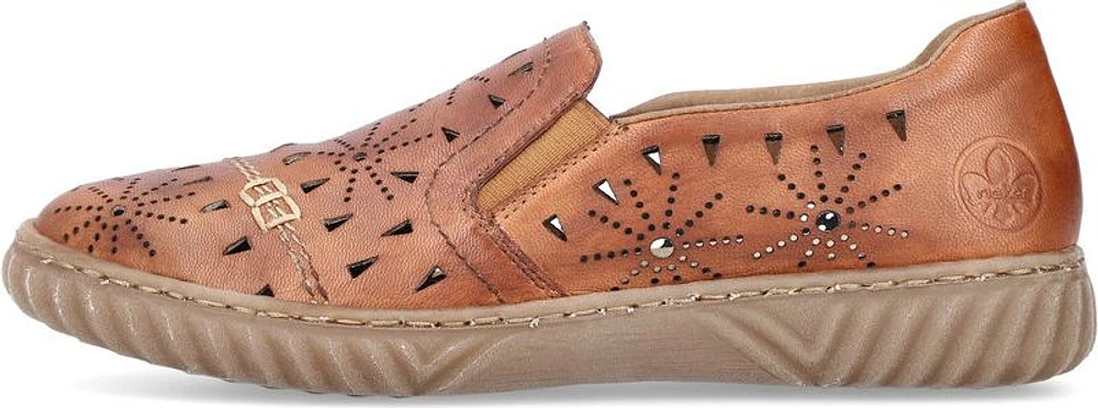 Tan Perf Slip On