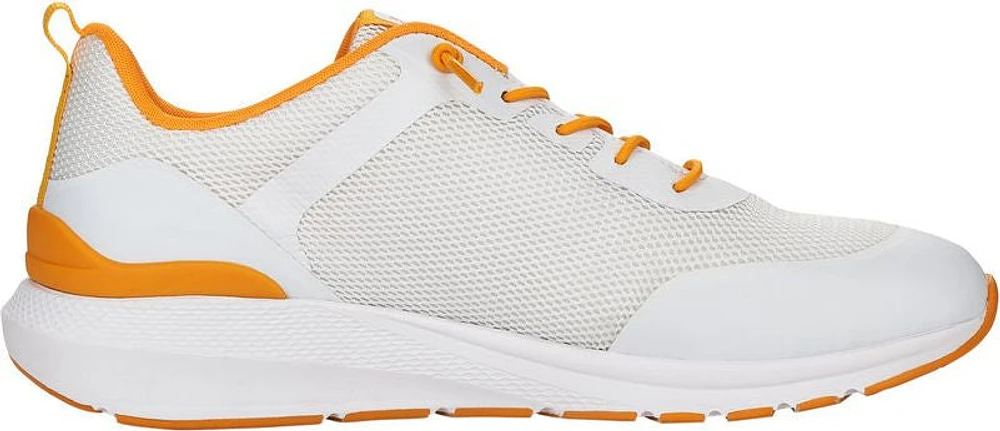 White/Yellow Accent Lace Up