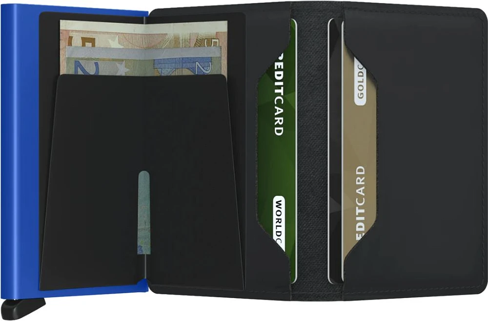 Slimwallet Matte Black & Blue