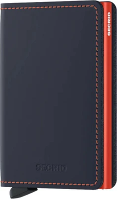 Slimwallet Matte Nightblue & Orange