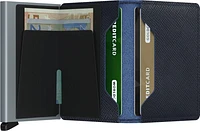 Slimwallet Saffiano Navy