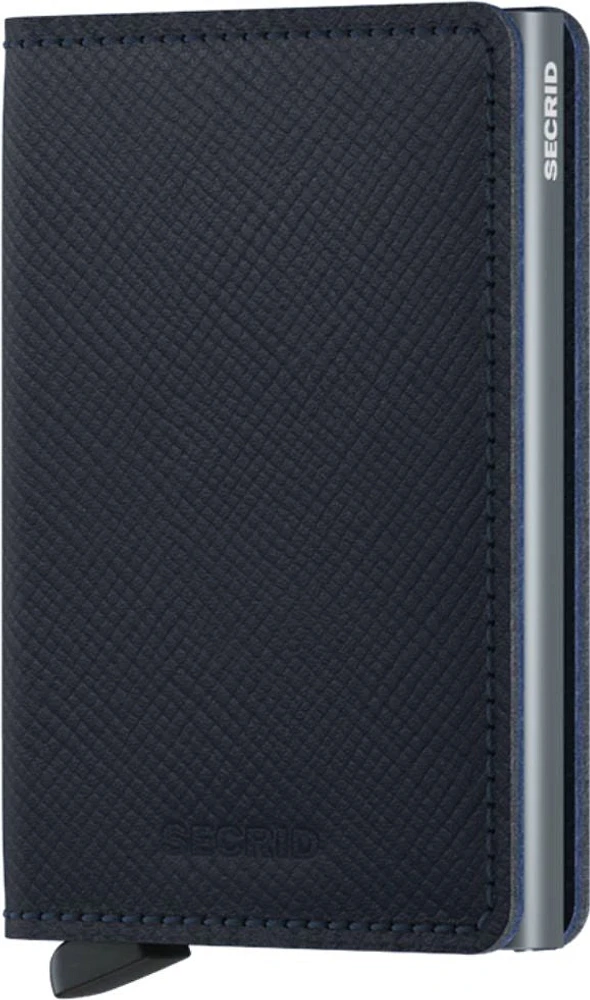 Slimwallet Saffiano Navy