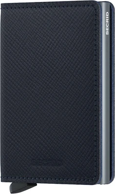 Slimwallet Saffiano Navy
