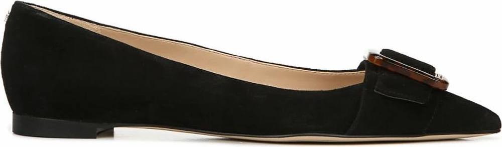 Sonja Black Kid Suede Leather