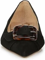 Sonja Black Kid Suede Leather