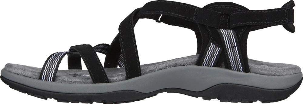 Strappy Open Toe Black Sandal