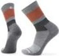 Everyday Blocked Stripe Crew Socks Medium Gray