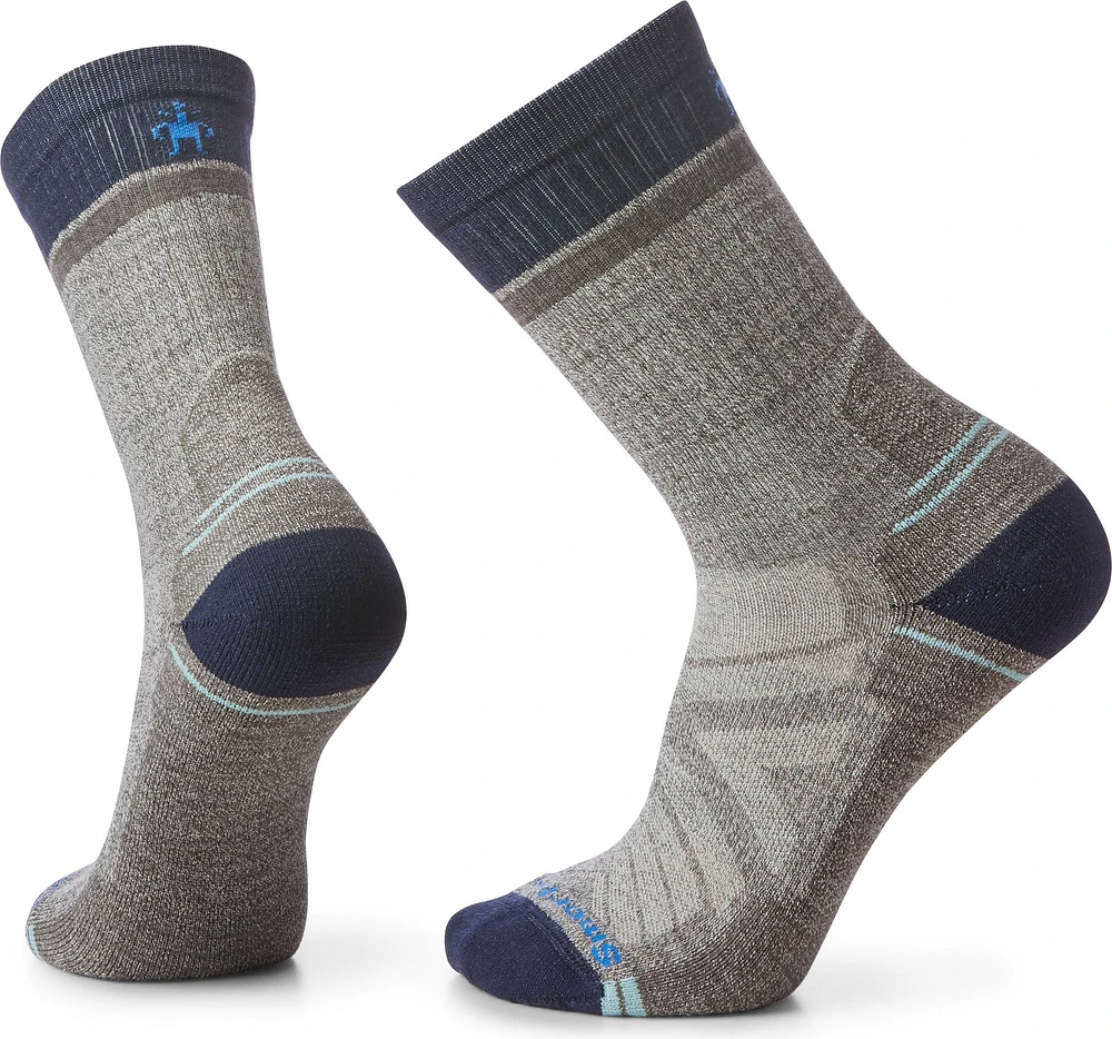 Hike Light Cushion Winding Trail Crew Socks Taupe Natural