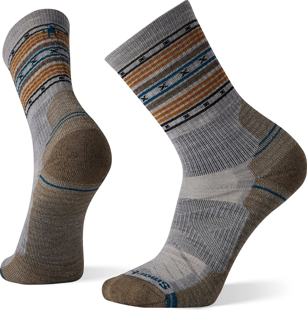 M Hike Light Cushion Spiked Stripe Crew Grey