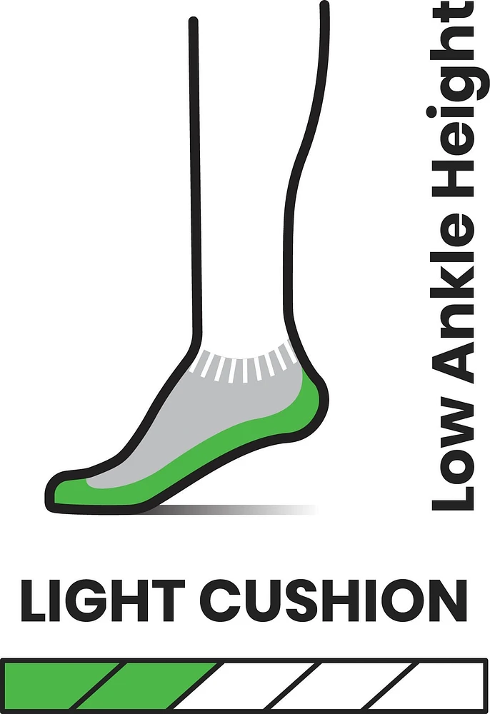 Men's Hike Light Cushion Low Ankle Medium Gray