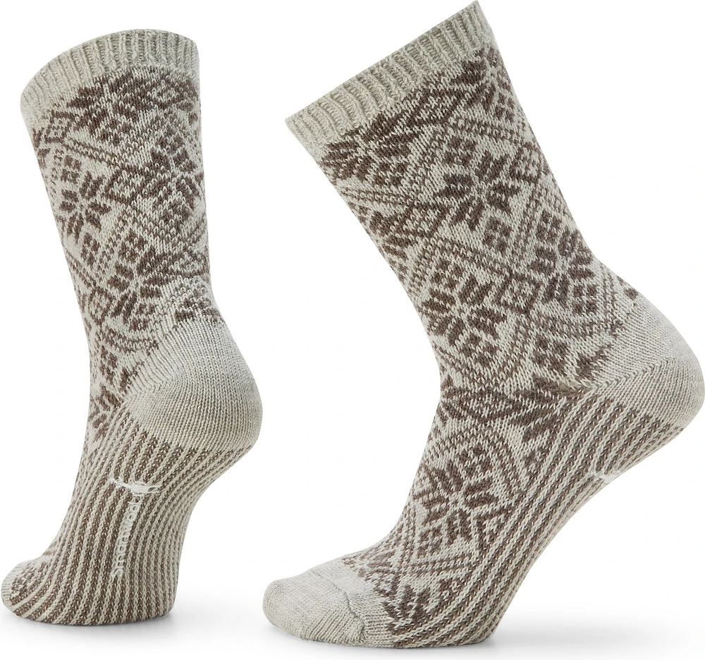 W Everyday Traditional Snowflake Crew Socks Ash