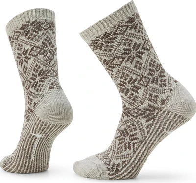 W Everyday Traditional Snowflake Crew Socks Ash