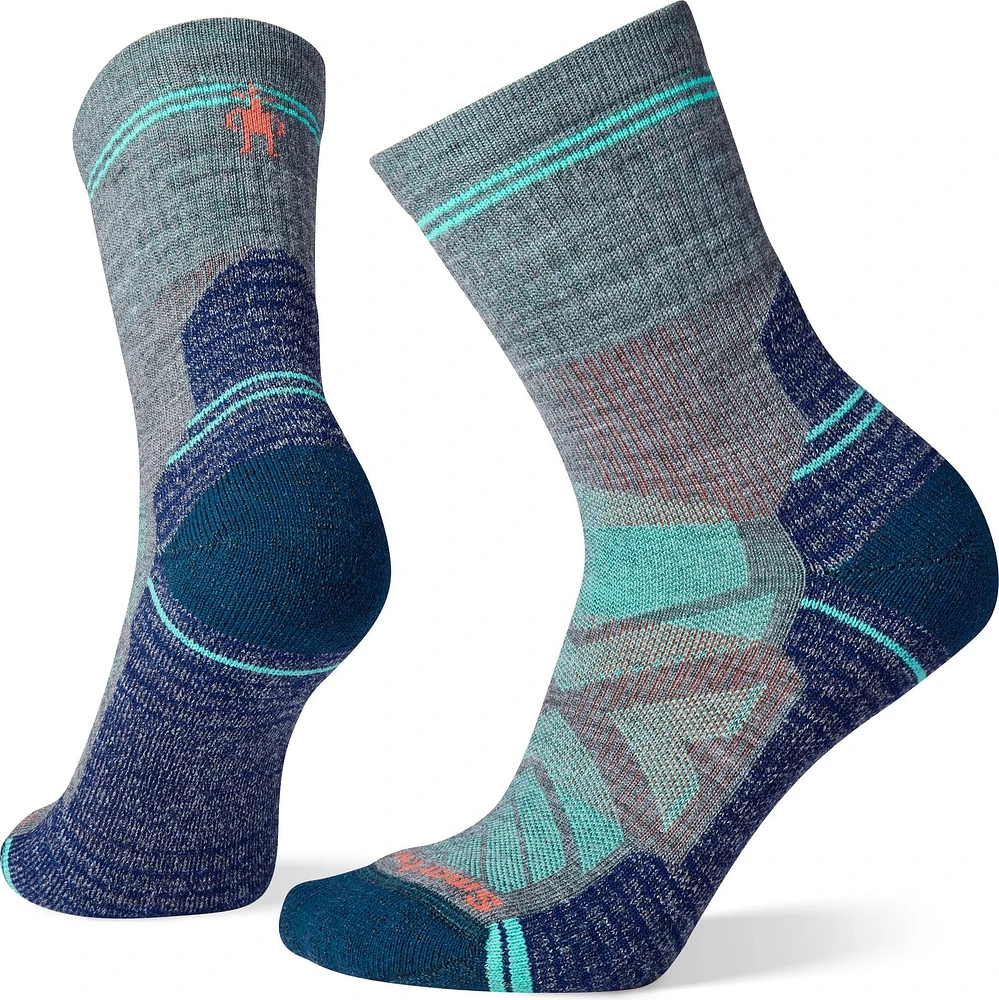 W Hike Light Cushion Mid Crew Socks Medium Gray