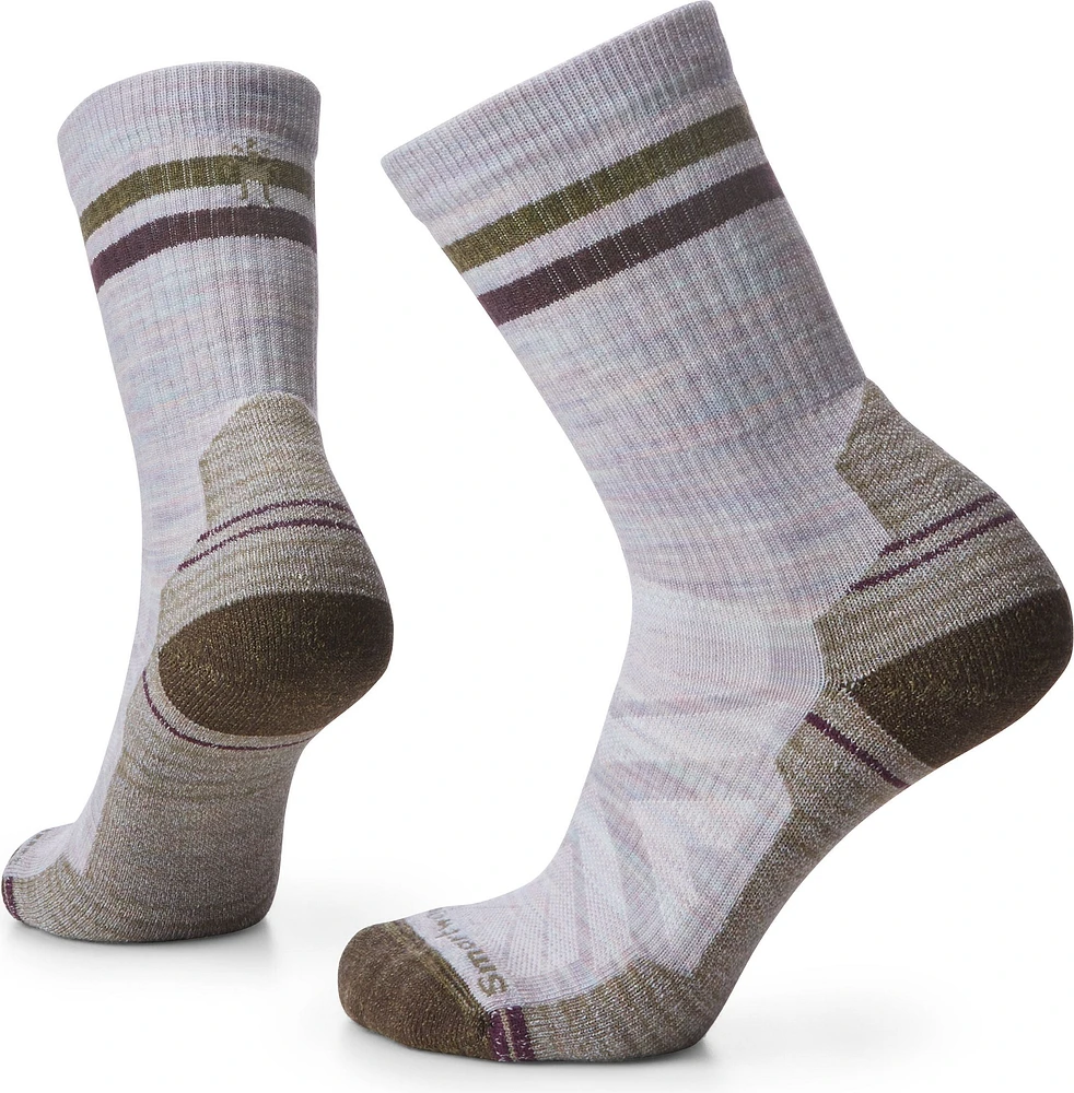 W Hike Light Cushion Tube Stripe Crew Purple Eclipse