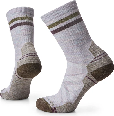 W Hike Light Cushion Tube Stripe Crew Purple Eclipse
