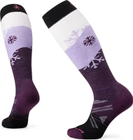W Ski Full Cushion Snowpocalypse Pattern Otc Socks Purple Iris
