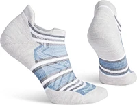 Women's Run Targeted Cushion Stripe Low Ankle Mist Blue