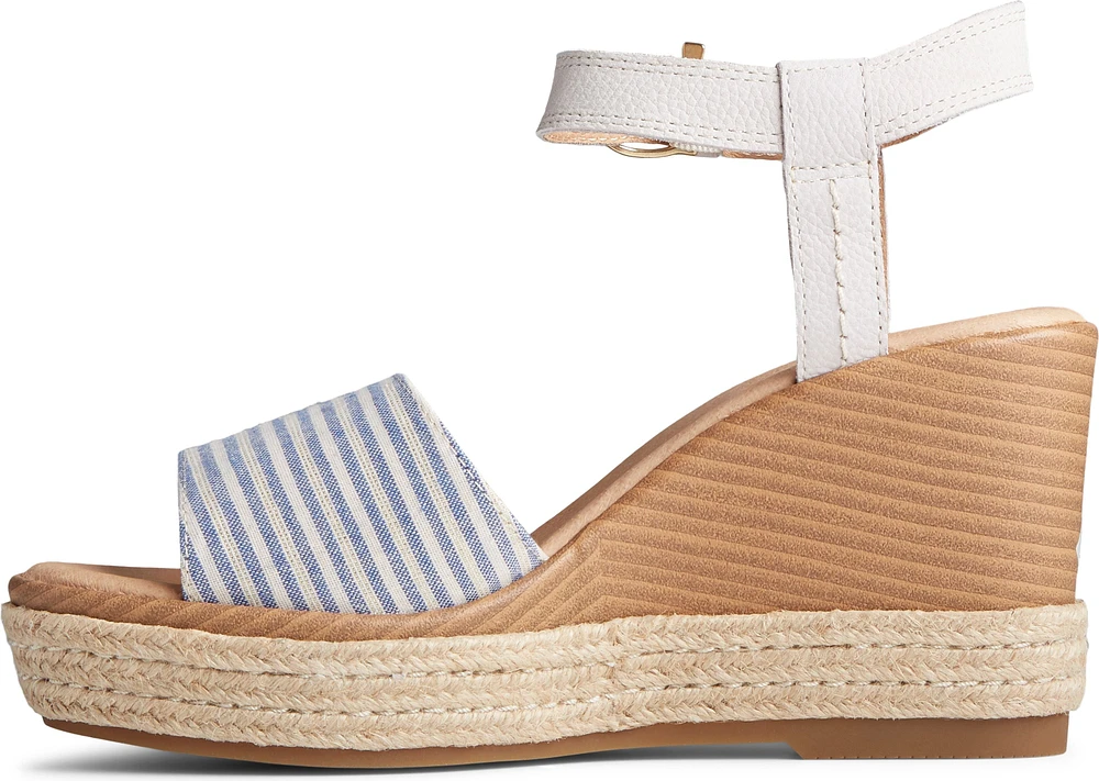 Fairwater Plushwave Wedge Ivory & Blue