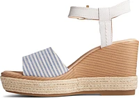 Fairwater Plushwave Wedge Ivory & Blue