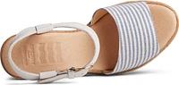 Fairwater Plushwave Wedge Ivory & Blue