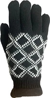 Diamond Pattern Acrylic Glove Fleece Liner
