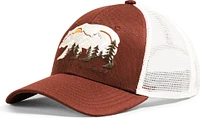 Embroidered Mudder Trucker Brandy Brown Gardenia White