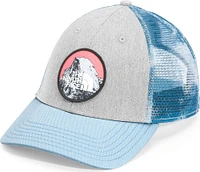 Mudder Trucker Hat TNF Light Grey Heather/Beta Blue Retro Dye Print/Graphic Batch