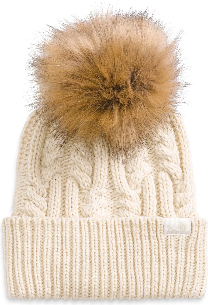 Women's Oh Mega Fur Pom Beanie Gardenia White