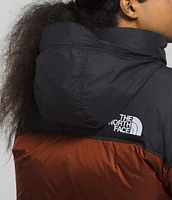 Men's 1996 Retro Nuptse Jacket Brandy Brown TNF Black