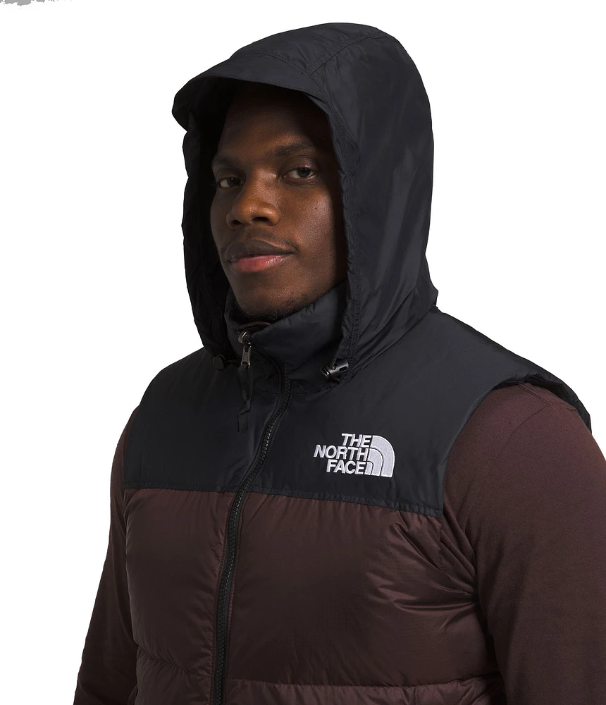Men's 1996 Retro Nuptse Vest Coal Brown TNF Black