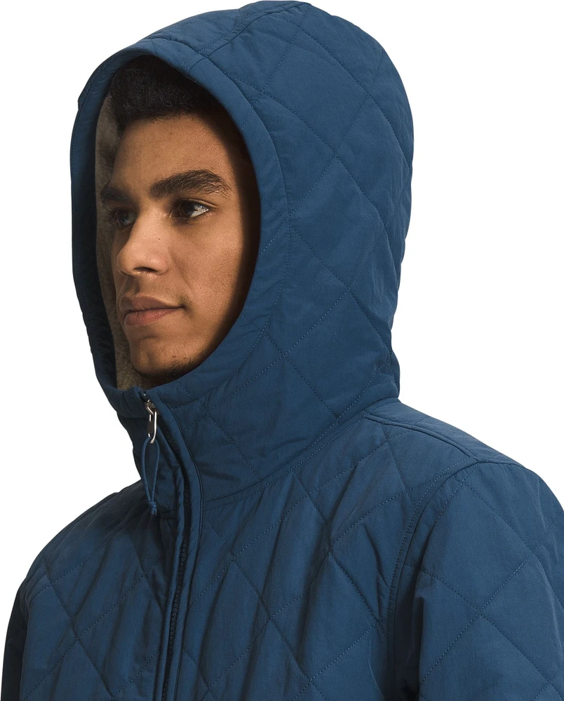 Men's Cuchillo Insulated Full Zip Hoodie Shady Blue Bleached Sand