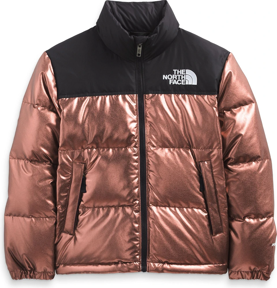 Teen Printed 1996 Retro Nuptse Jacket Dark Oak Metallic