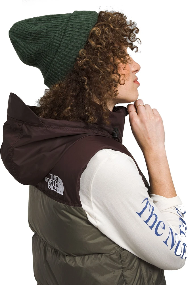 Women's 1996 Retro Nuptse Vest New Taupe/Coal Brown