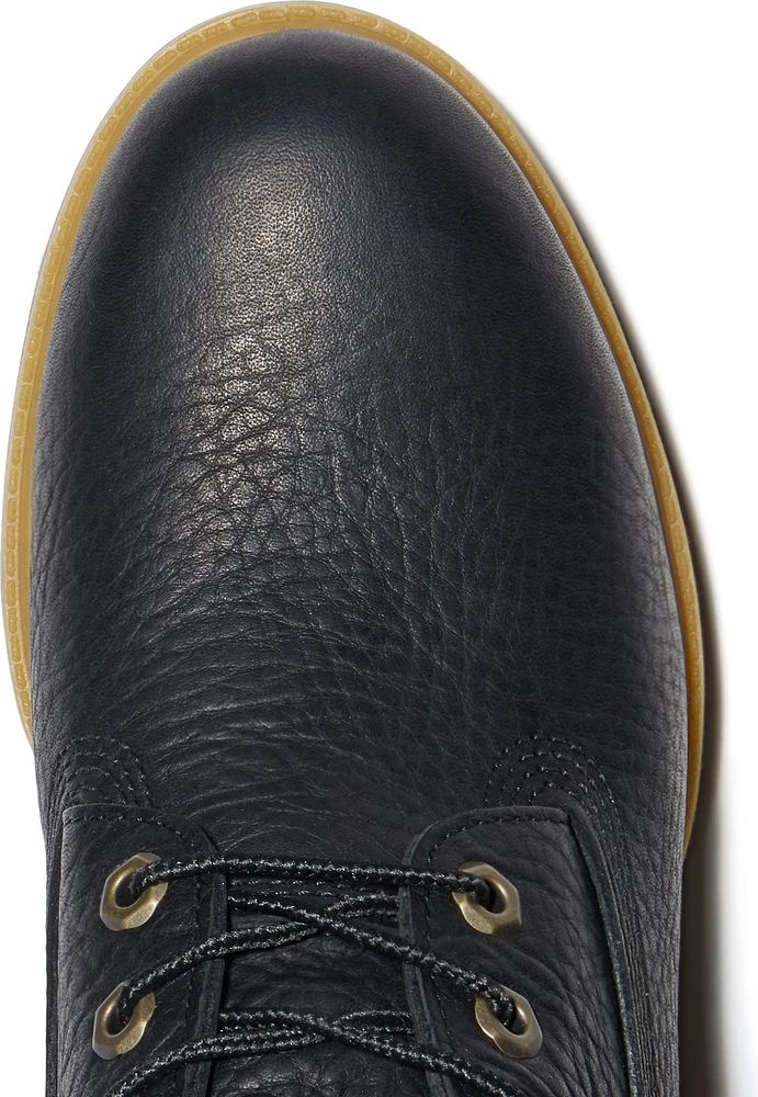 6inch Premium Waterproof Black Full Grain